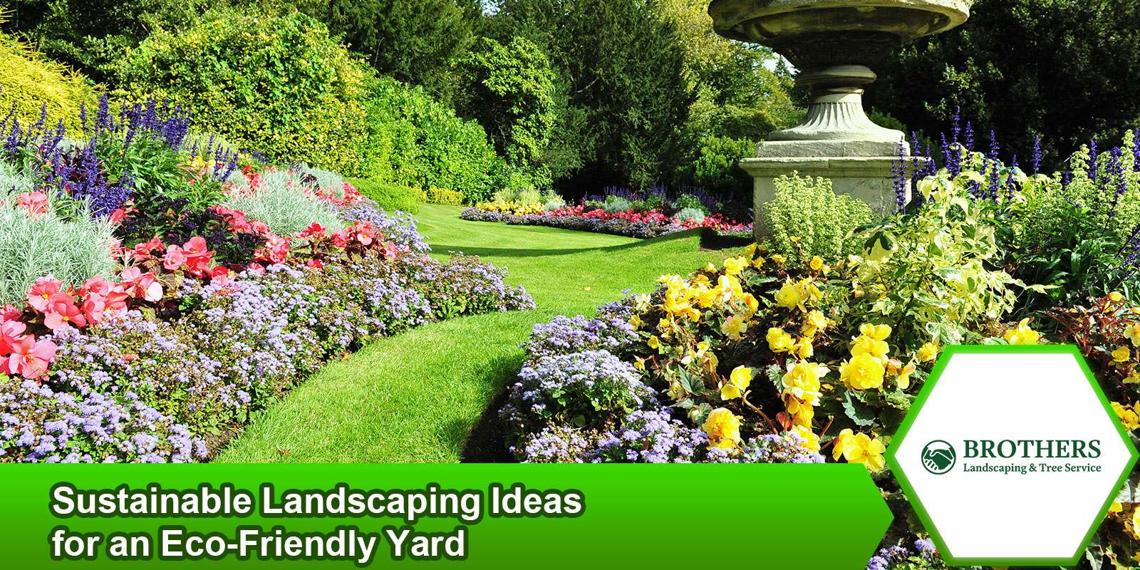 A lush garden filled with native wildflowers and shrubs.